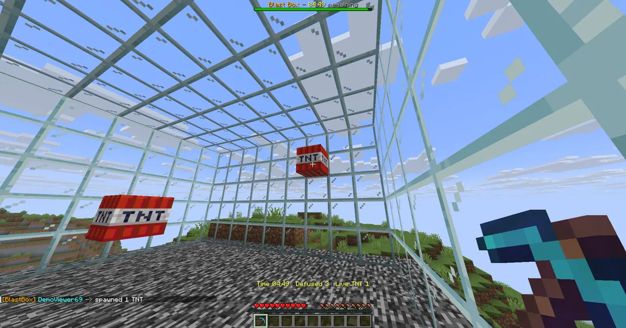 Blast Box gameplay screenshot showing 1+ coins