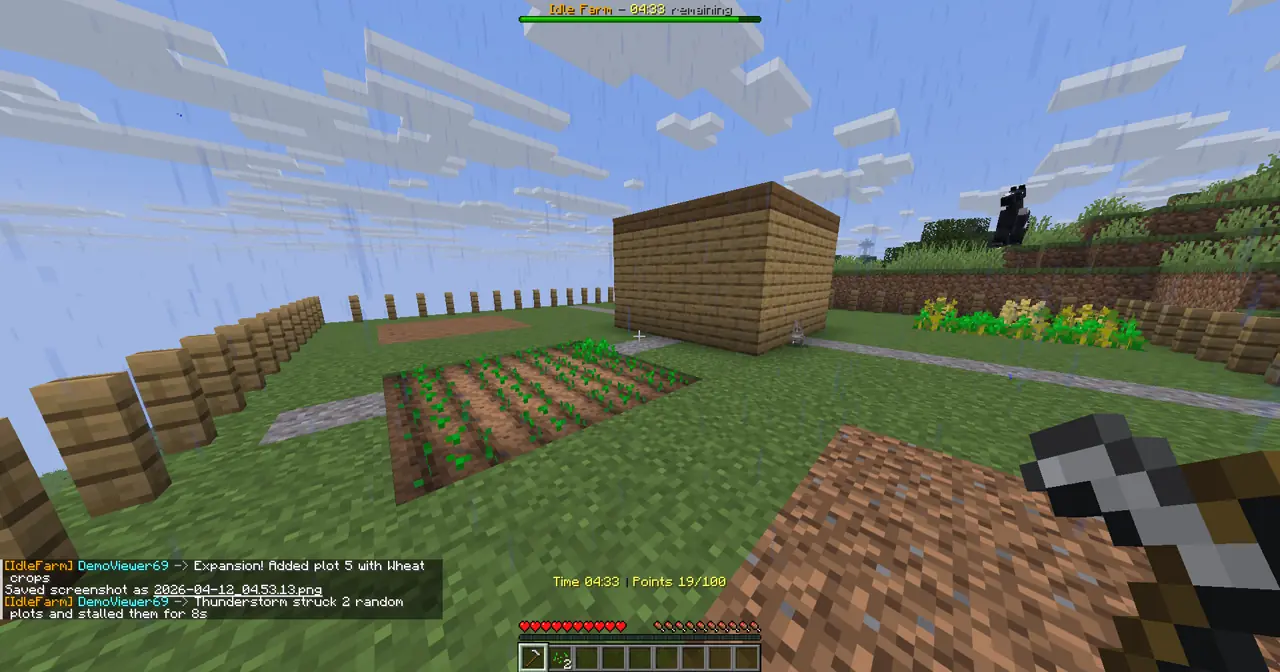 Idle Farm gameplay screenshot showing 499+ coins