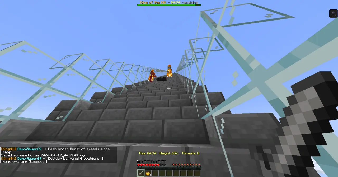 King of the Hill gameplay screenshot showing 499+ coins