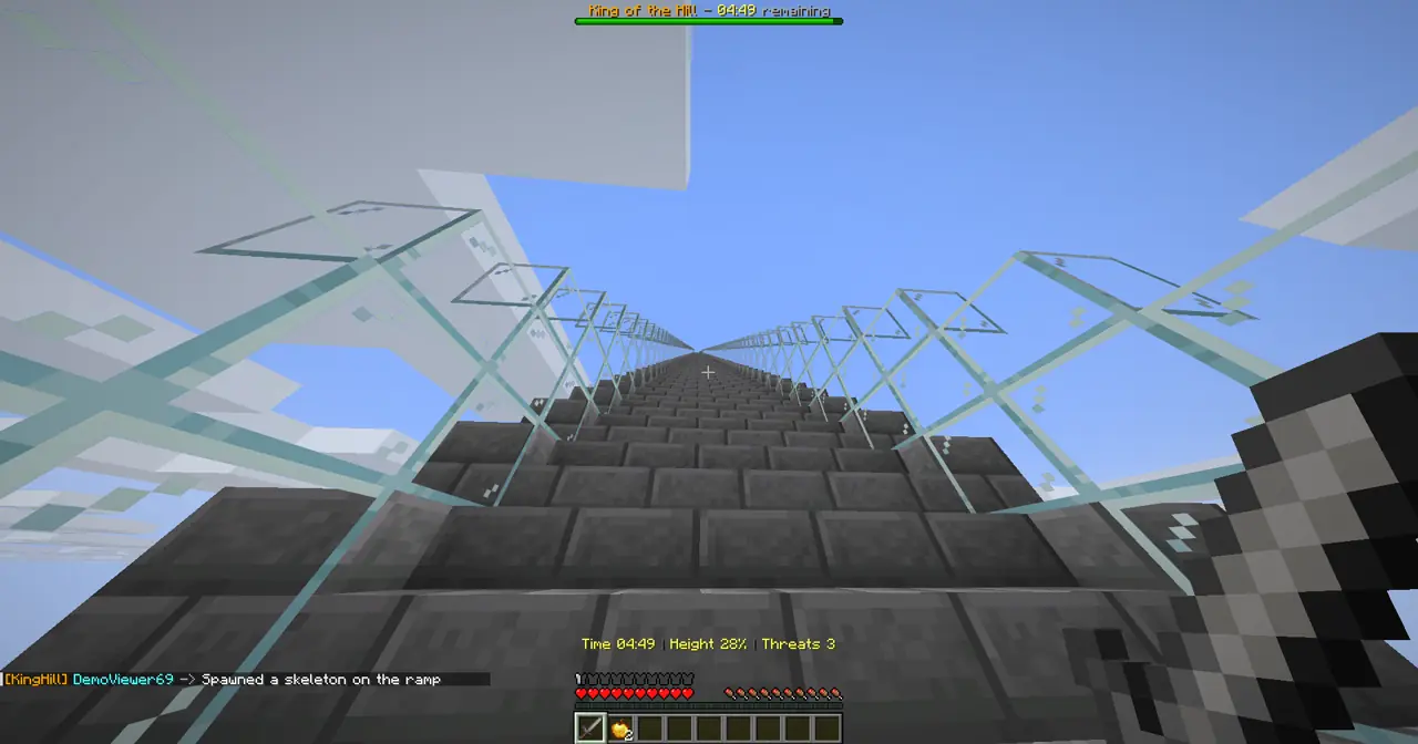 King of the Hill gameplay screenshot showing 1+ coins
