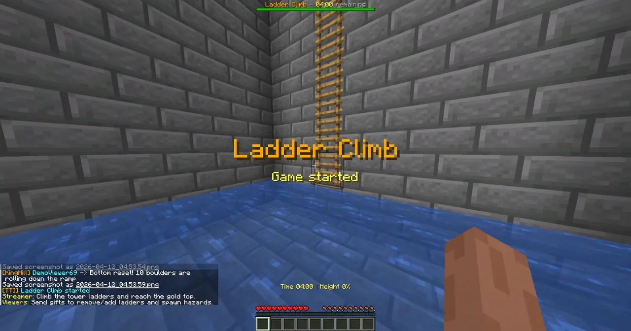 Ladder Climb gameplay screenshot showing round start
