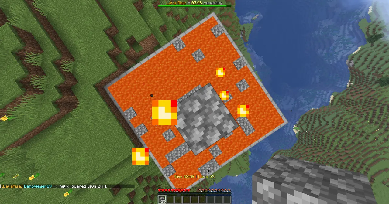 Lava Rise gameplay screenshot showing 1+ coins
