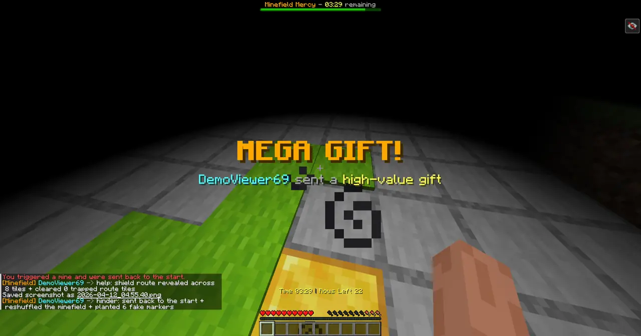 Minefield Mercy gameplay screenshot showing 999+ coins