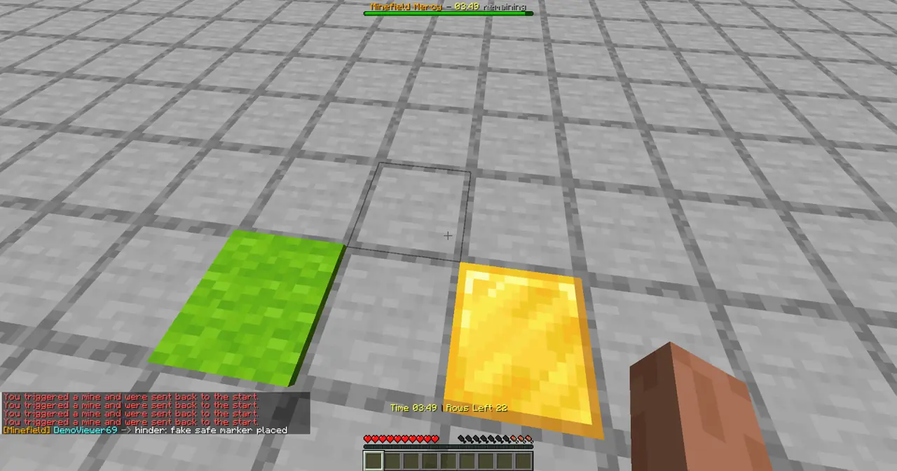Minefield Mercy gameplay screenshot showing 1+ coins