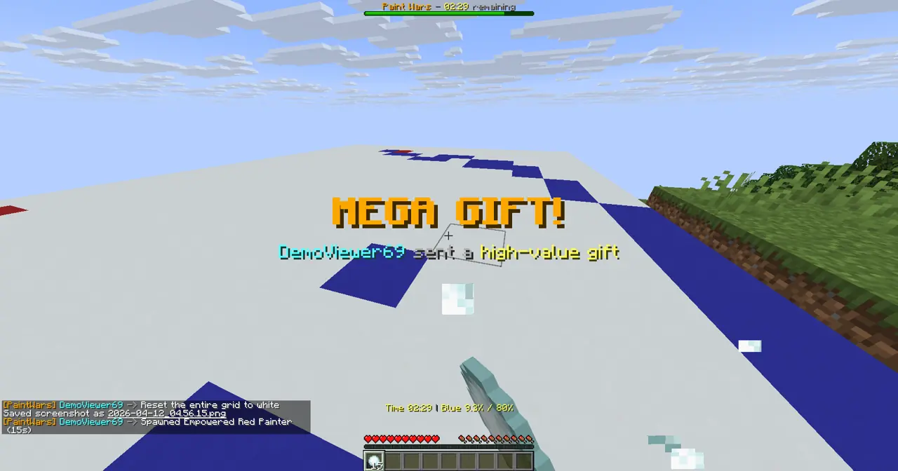 Paint Wars gameplay screenshot showing 999+ coins