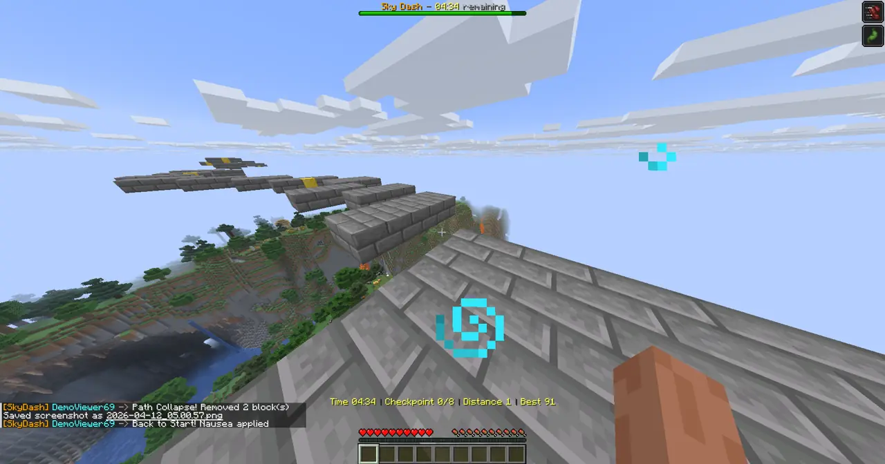Sky Dash gameplay screenshot showing 499+ coins