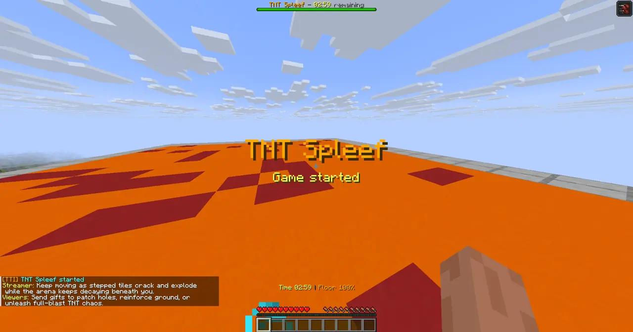 TNT Spleef gameplay screenshot