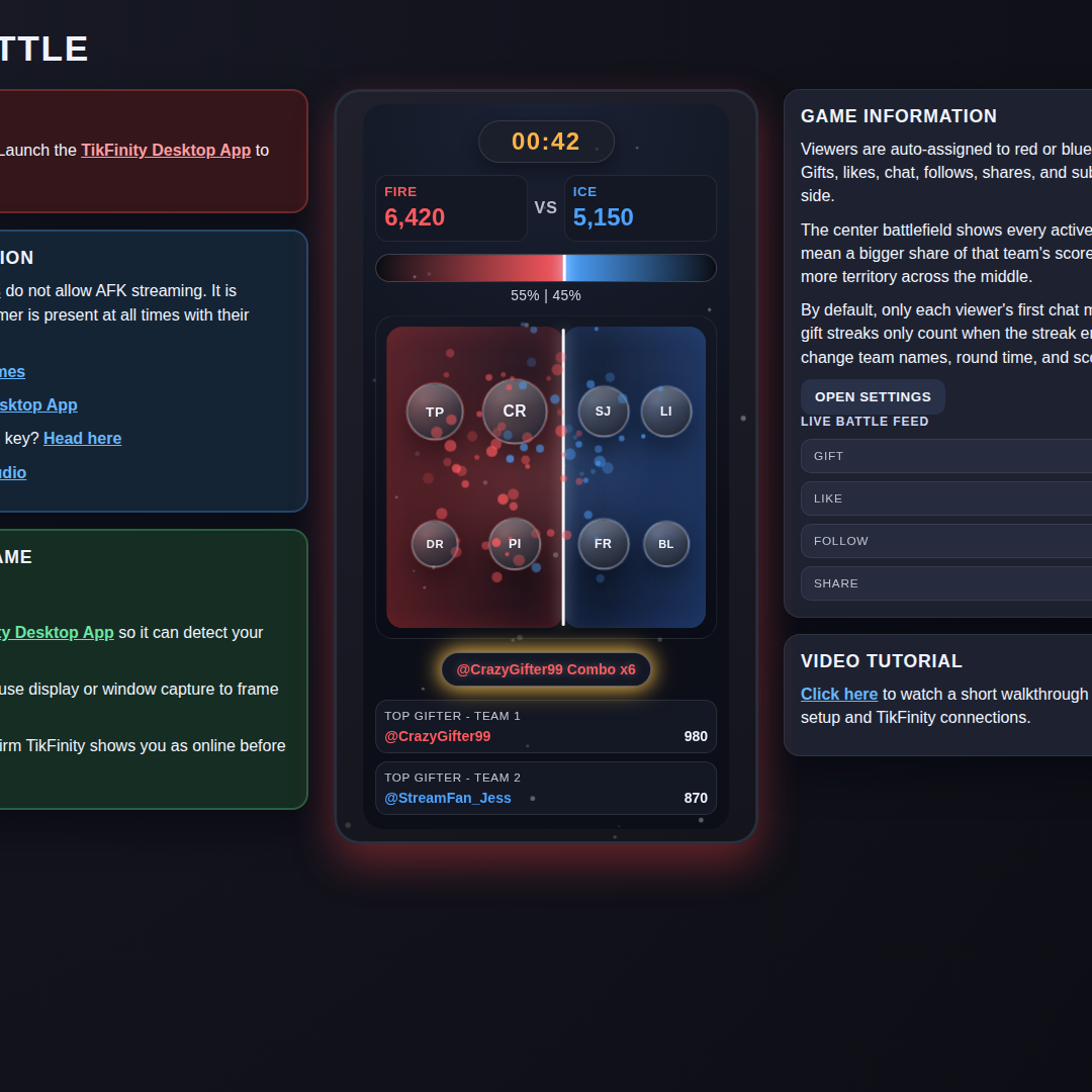 Faction Battle screenshot showing mid battle