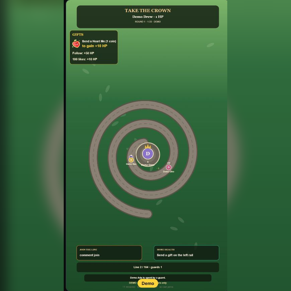 Take the Crown screenshot showing active battle