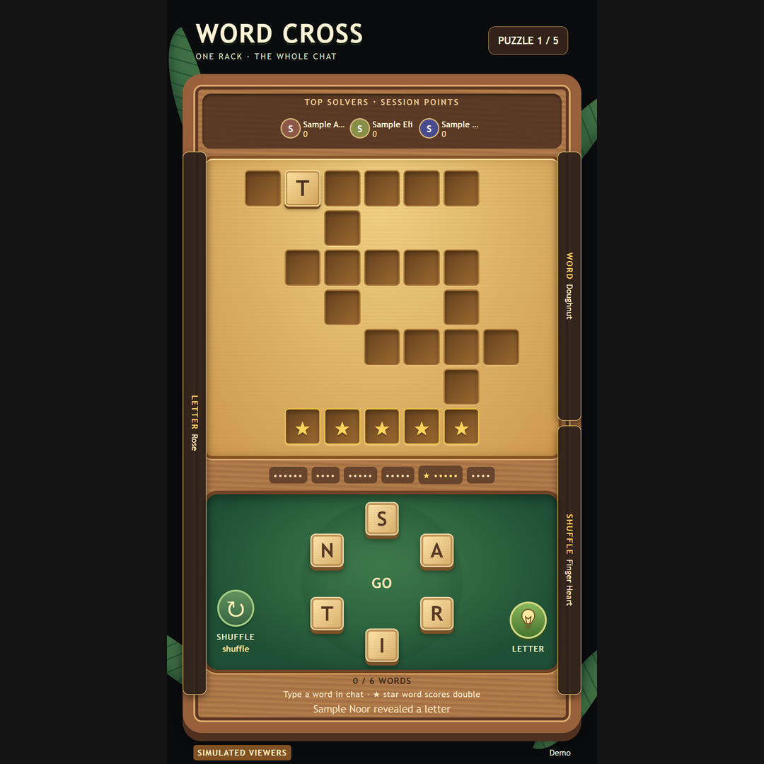 Word Cross screenshot showing active play