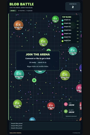 Blob Battle game preview