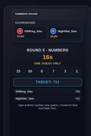 Countdown Clash game preview