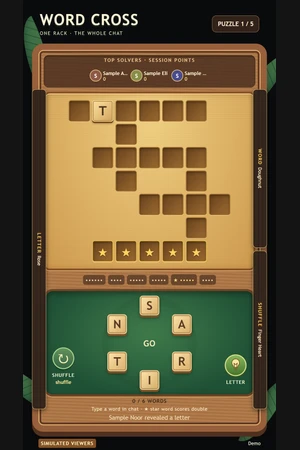 Word Cross game preview